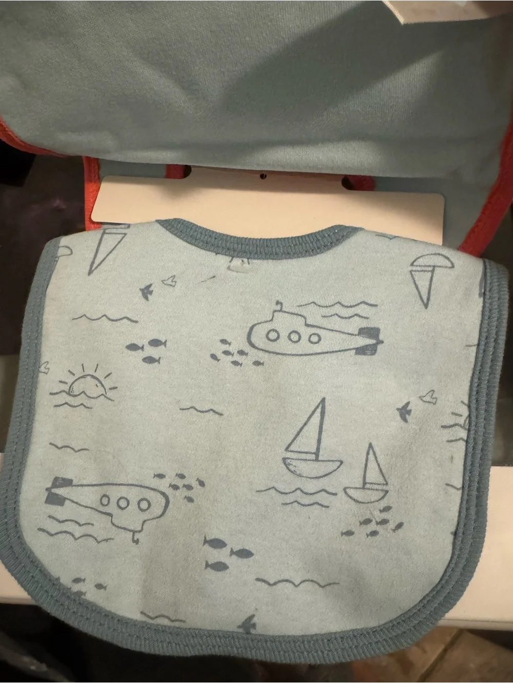 Unbranded Kids Cotton Bandana Bibs - Blue & Mint Mix (3 Pack)